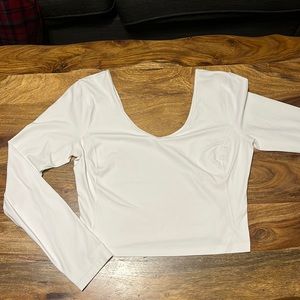 White LuLu Lemon Long Sleeve Align